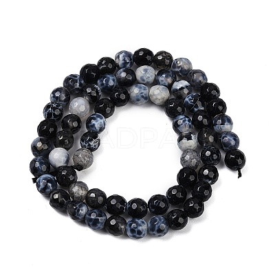 Natural Fire Crackle Agate Beads Strands G-C082-A01-48-1