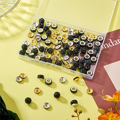 Pave Disco Ball Beads RB-TA0001-18A-1