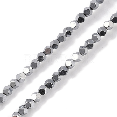 Electroplated Synthetic Non-magnetic Hematite Beads Strands G-A234-G03-01B-1