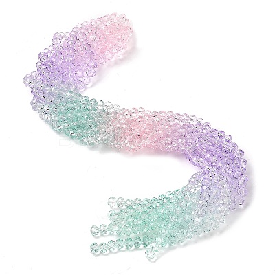 Transparent Painted Glass Beads Strands X1-DGLA-A034-T8mm-A23-1