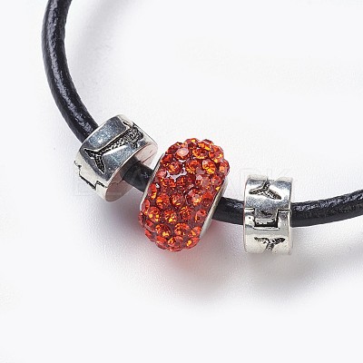 Cowhide Leather Cord Jewelry Sets SJEW-JS00989-1