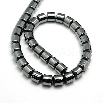 Grade AA Non-magnetic Synthetic Hematite Column Beads Strands G-F161-06E-1