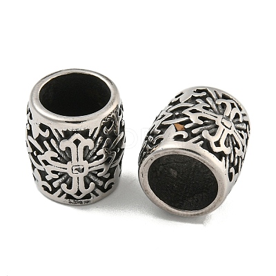 316 Surgical Stainless Steel European Beads STAS-Q326-01AS-01-1