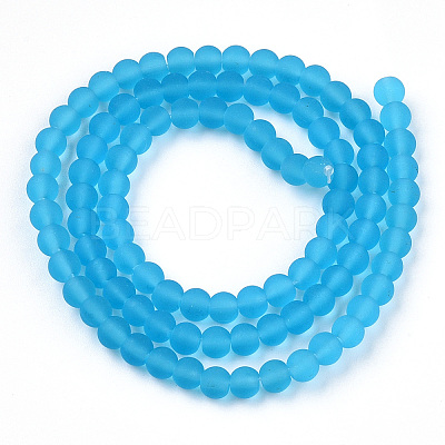 Transparent Glass Beads Strands GLAA-T032-T4mm-MD06-1