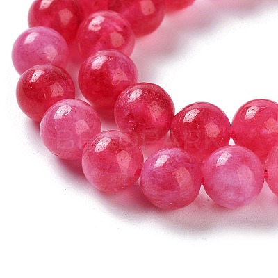 Dyed Natural Malaysia Jade Beads Strands X-G-G021-02B-08-1