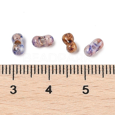 Picasso Glass Seed Beads SEED-Q038-02E-1