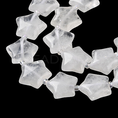 Natural Quartz Crystal Beads Strands G-NH0005-027-1