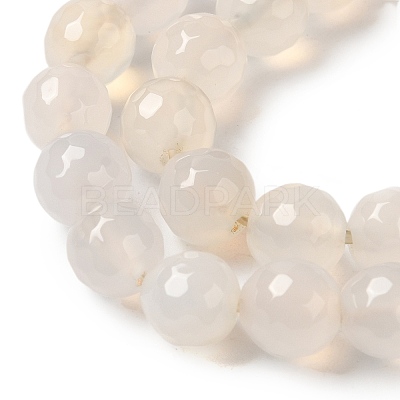 Dyed & Heated Natural Agate Beads Strands G-P539-D01-03-1