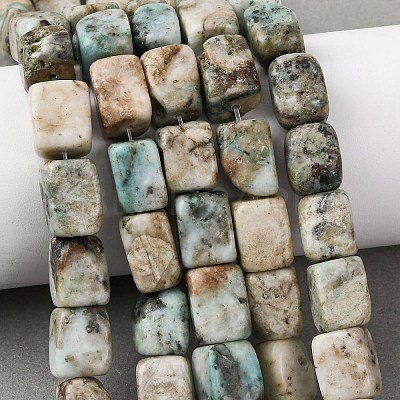 Natural Chrysocolla and Lapis Lazuli Beads Strands G-D098-D12-1