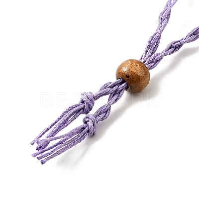 Braided Wax Rope Cord Macrame Pouch Necklace Making NJEW-J007-04-1