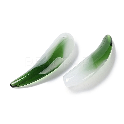 Transparent Spray Painted Glass Pendants GLAA-S202-02A-1