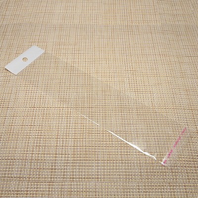 Transparent Rectangle Self Adhesive Cellophane Bags for Necklace Display Cards LS-X-OPC-M001-01-1