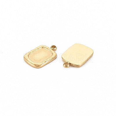 Ion Plating(IP) 304 Stainless Steel Pendant Enamel Settings X-STAS-N097-151LG-1
