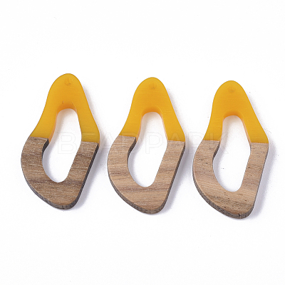 Resin & Walnut Wood Pendants RESI-S358-25H-1