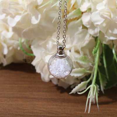 10Pcs Screwable Alloy Transparent Glass Pendants GLAA-CA0001-61-1