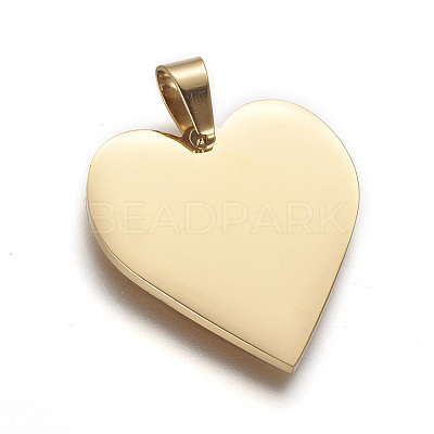 304 Stainless Steel Stamping Blank Tag Pendants X-STAS-F214-02G-1