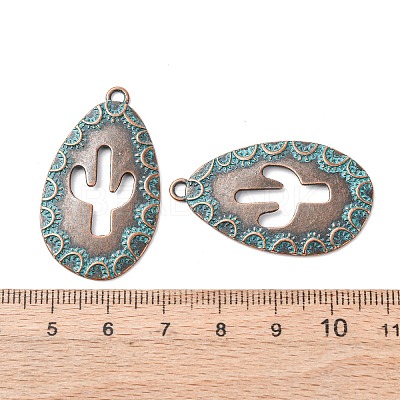 Tibetan Style Alloy Pendants X-FIND-B055-02C-1