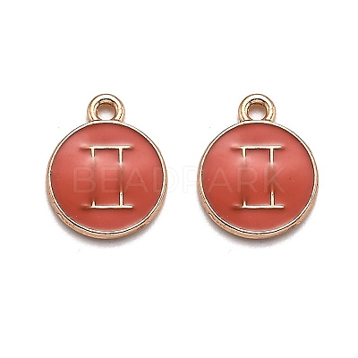 Alloy Enamel Pendants ENAM-S124-01B-12I-1