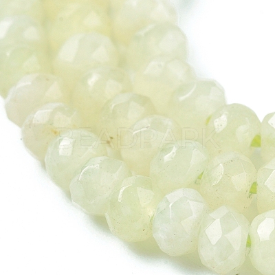 Dyed Natural Malaysia Jade Rondelle Beads Strands G-E316-2x4mm-51-1
