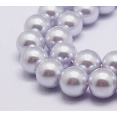 Eco-Friendly  Dyed Glass Pearl Round Beads Strands HY-A002-8mm-RB004-1