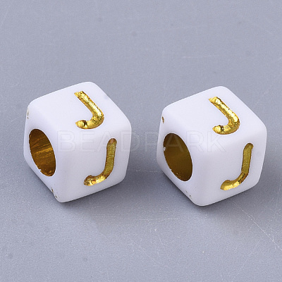 Plating Acrylic Beads SACR-S297-09J-1