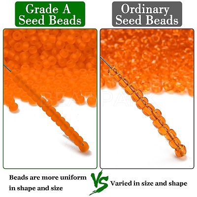 12/0 FGB Grade A Round Glass Seed Beads SEED-Q006-M18-1