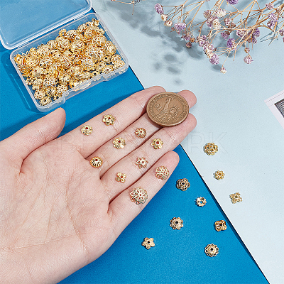190Pcs 19 Styles Brass Spacer Beads FIND-PH0017-86-1