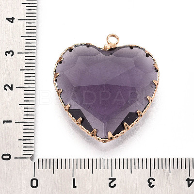 Transparent Glass Pendants KK-N283-01G-G-1