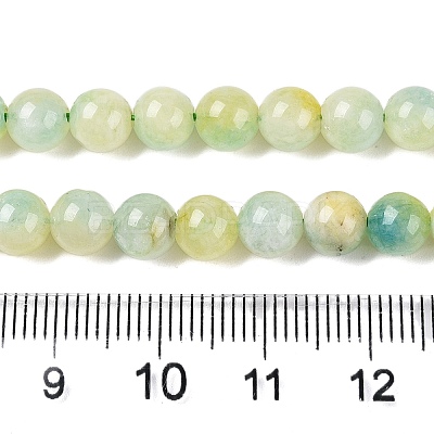 Dyed Natural White Jade Beads Strands G-T138-6mm-210-21-1