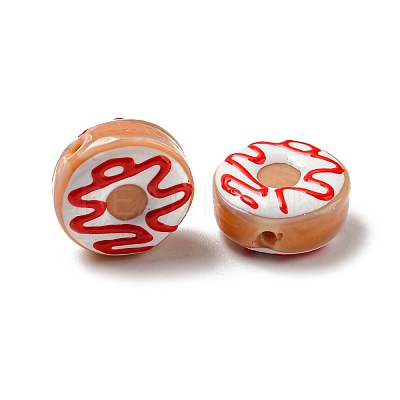 Handmade Lampwork Enamel Beads Strands LAMP-A001-F05-1