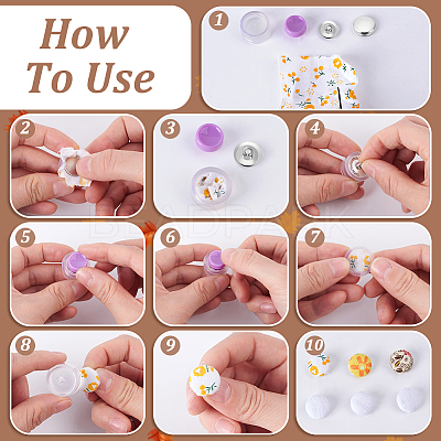 DIY Cover Button Making Kit DIY-GA0006-05C-1