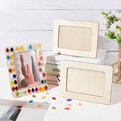 DIY Mosaic Photo Frame Making Kit DIY-OC0004-46-1