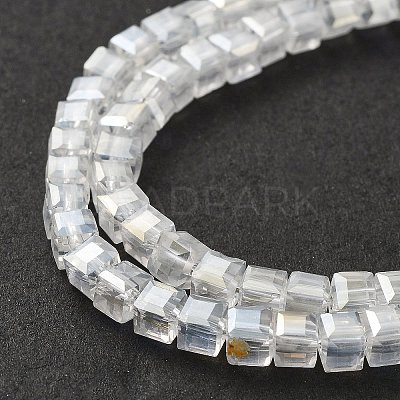 Electroplate Glass Beads Strands EGLA-R030-4x4mm-20-1