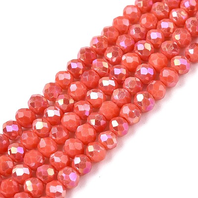 Electroplate Glass Beads Strands LS-EGLA-A044-P3mm-B21-1