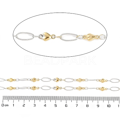 Ion Plating(IP) 304 Stainless Steel Link Chain CHS-H028-07B-GP-1