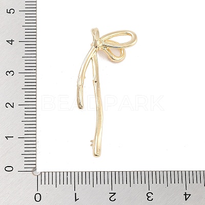 Brass Pave Clear Cubic Zirconia Pendants KK-Z061-20G-02-1