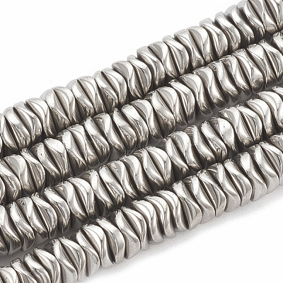 Electroplate Non-magnetic Synthetic Hematite Beads Strands G-N0321-07M-1