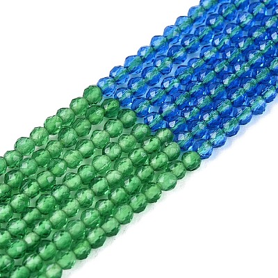 Transparent Glass Beads Strands GLAA-N074-01A-09-1