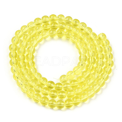 Transparent Glass Beads Strands GLAA-T032-T4mm-12-1