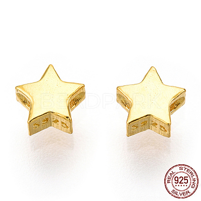 925 Sterling Silver Beads STER-T004-76G-1