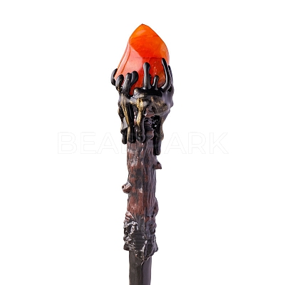 Natural Red Agate Magic Wand PW-WGDD8BB-01-1