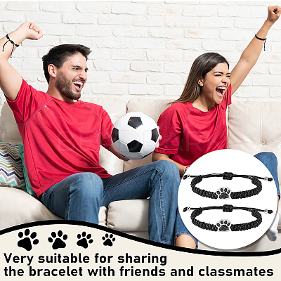 6Pcs Waxed Polyester Cord Bracelets BJEW-WA00003-1