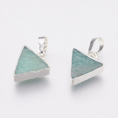 Natural Amazonite Pendants KK-G343-16S-1