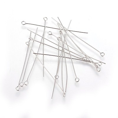 Tarnish Resistant 304 Stainless Steel Eye Pin STAS-E013-0.6x50mm-1