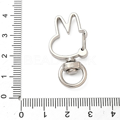 Alloy Swivel Clasps FIND-C084-02A-P-1