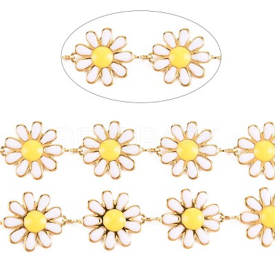 Ion Plating(IP) 304 Stainless Steel Sunflower Link Chains STAS-N092-03LG-1