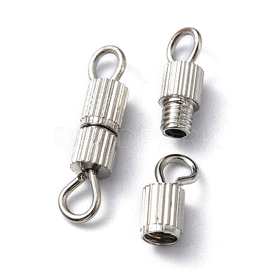 20 Sets Brass Screw Clasps IFIN-YW0001-57P-1