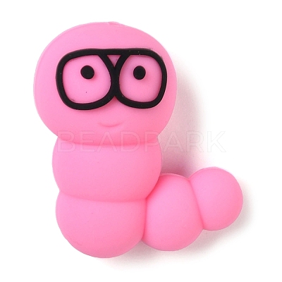 Caterpillar Food Grade Silicone Focal Beads SIL-Q030-03B-1