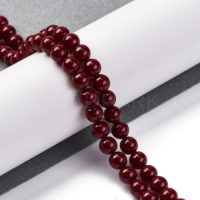 Baking Paint Glass Beads GLAA-Z010-01C-1