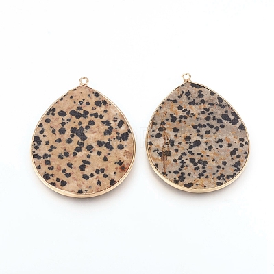 Natural Dalmatian Jasper Pendants G-E526-01J-1